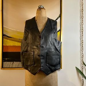 VTG Californian Men’s Western / Moto Leather Vest